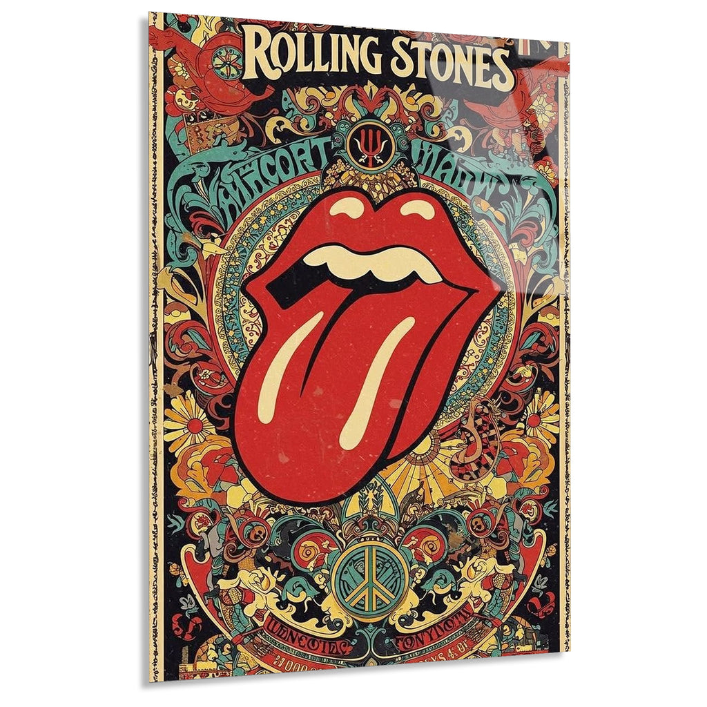 Rolling Stones Posteri Cam Tablo