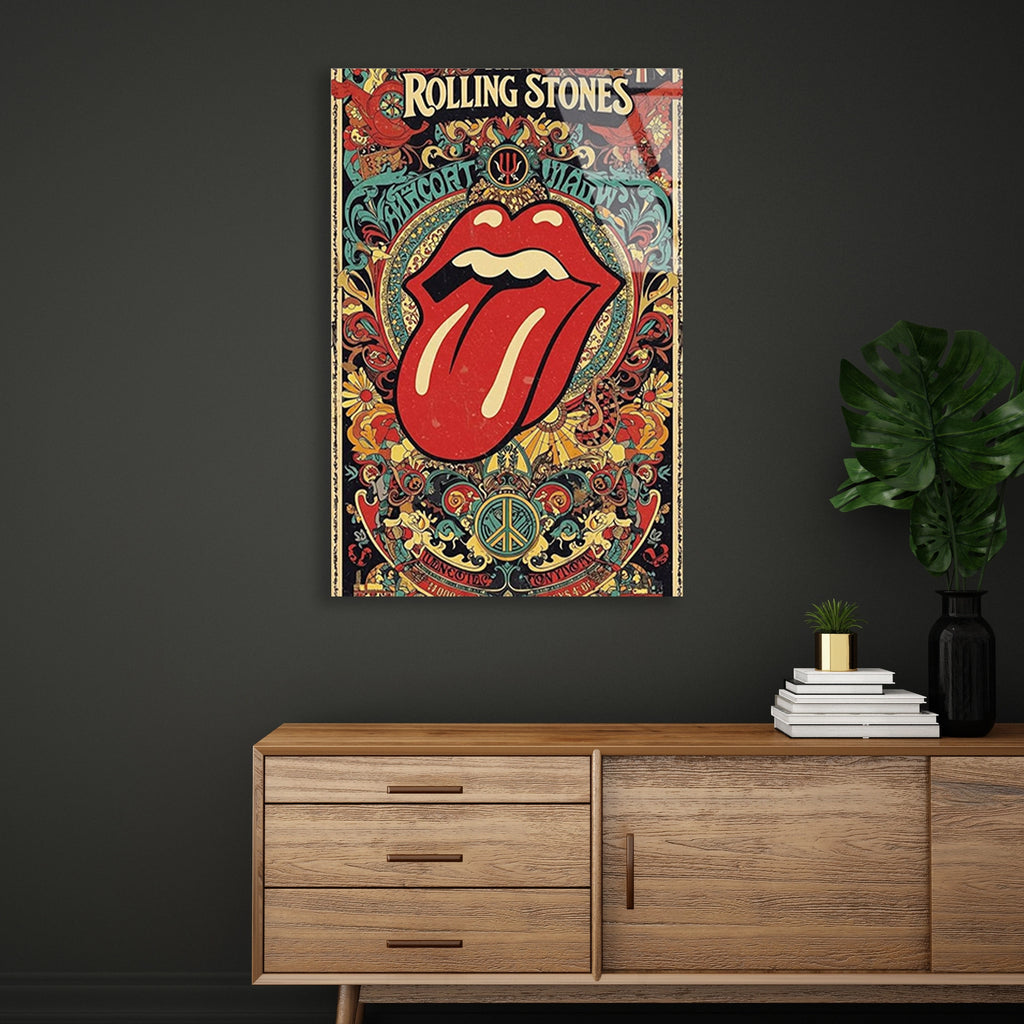 Rolling Stones Posteri Cam Tablo