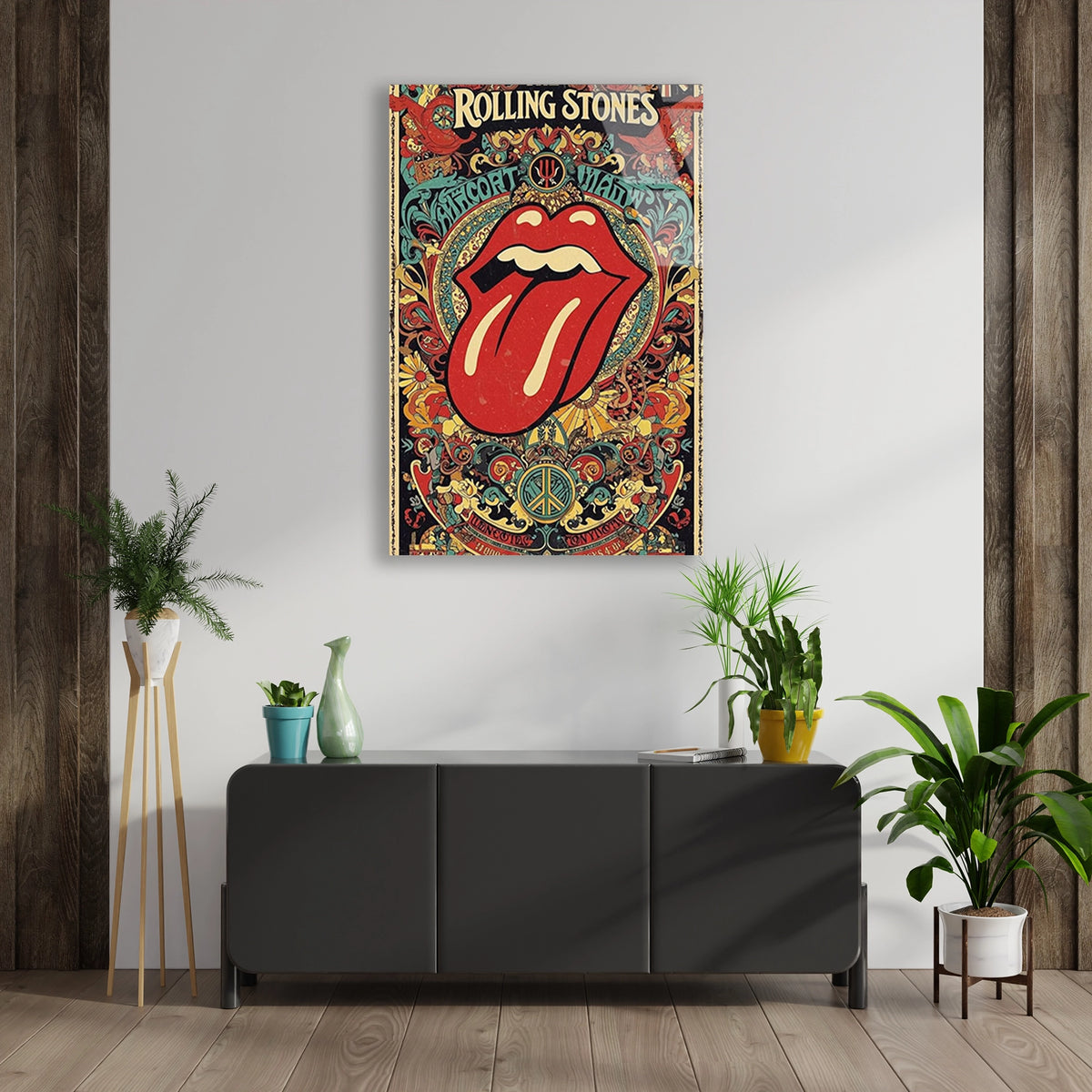 Rolling Stones Posteri Cam Tablo