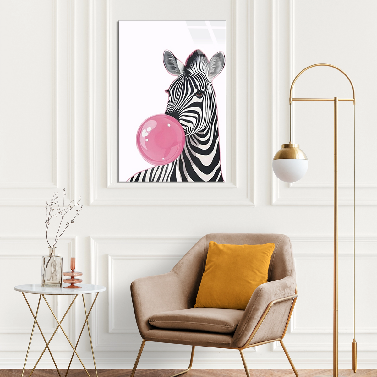 Sakiz Sisiren Zebra Cam Tablo