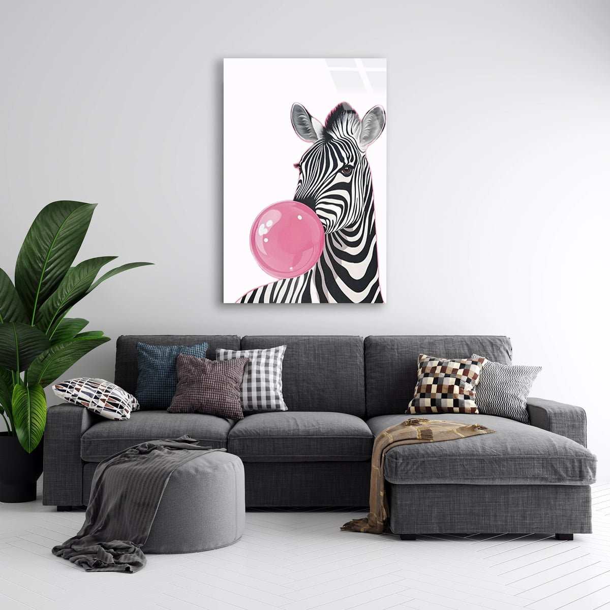 Sakiz Sisiren Zebra Cam Tablo