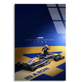 Şampiyon Posteri In A Row F1 Cam Tablo – Formula 1 Duvar Dekoru - DEG0851