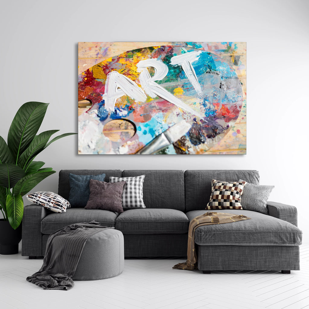 Sanat Paleti Art Yazısı Cam Tablo