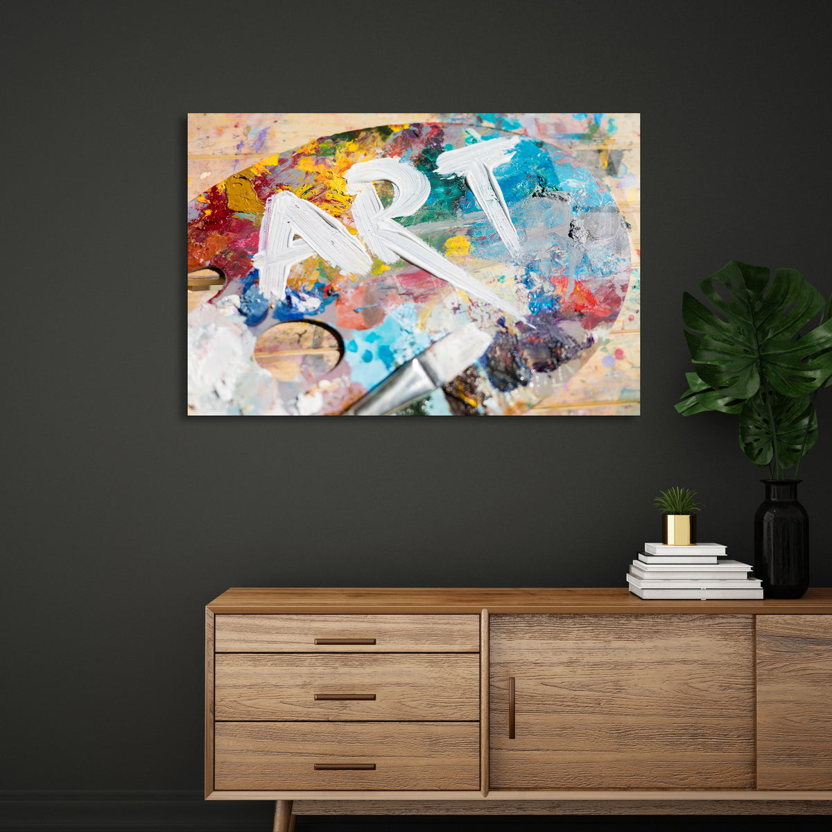 Sanat Paleti Art Yazısı Cam Tablo