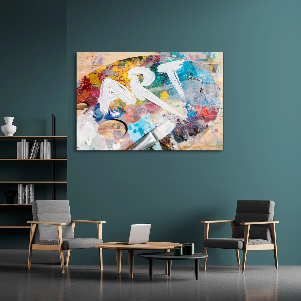 Sanat Paleti Art Yazısı Cam Tablo