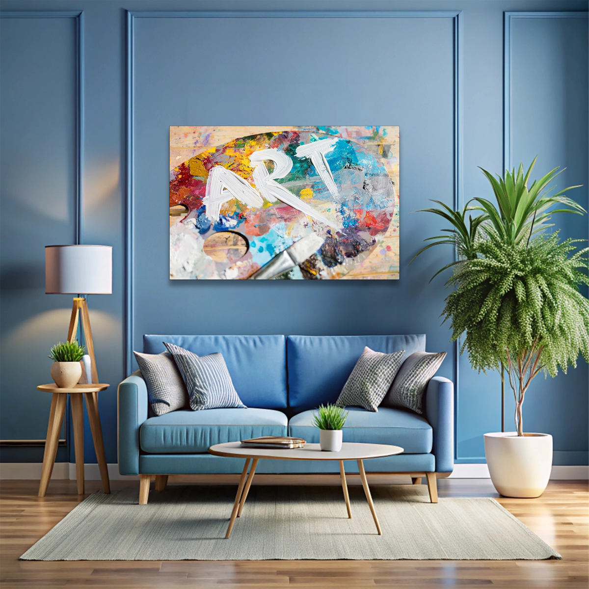 Sanat Paleti Art Yazısı Cam Tablo