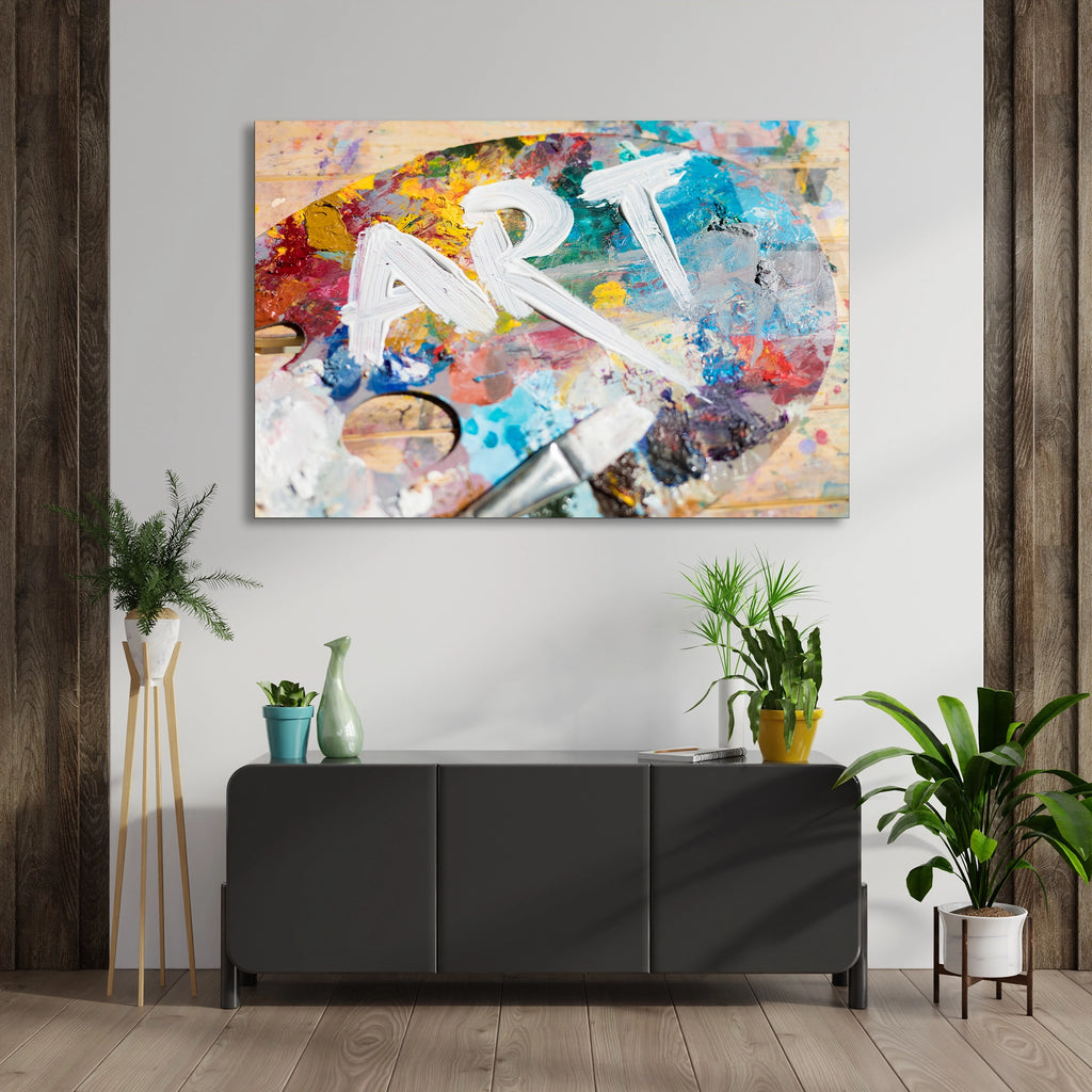 Sanat Paleti Art Yazısı Cam Tablo