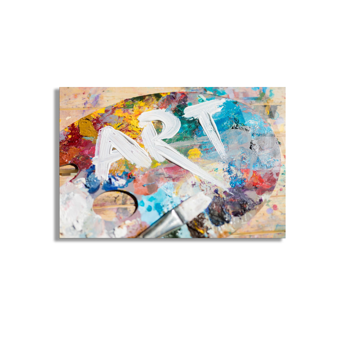 Sanat Paleti Art Yazısı Cam Tablo