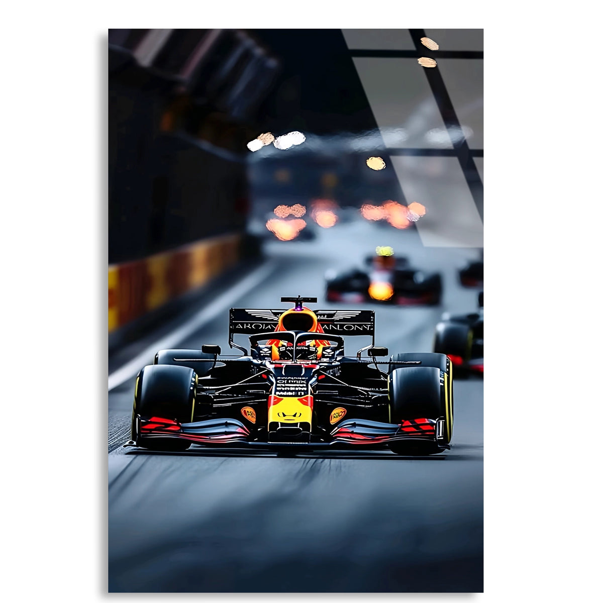 Singapur Gece Yarışı F1 Cam Tablo – Formula 1 Duvar Dekoru - DEG0847