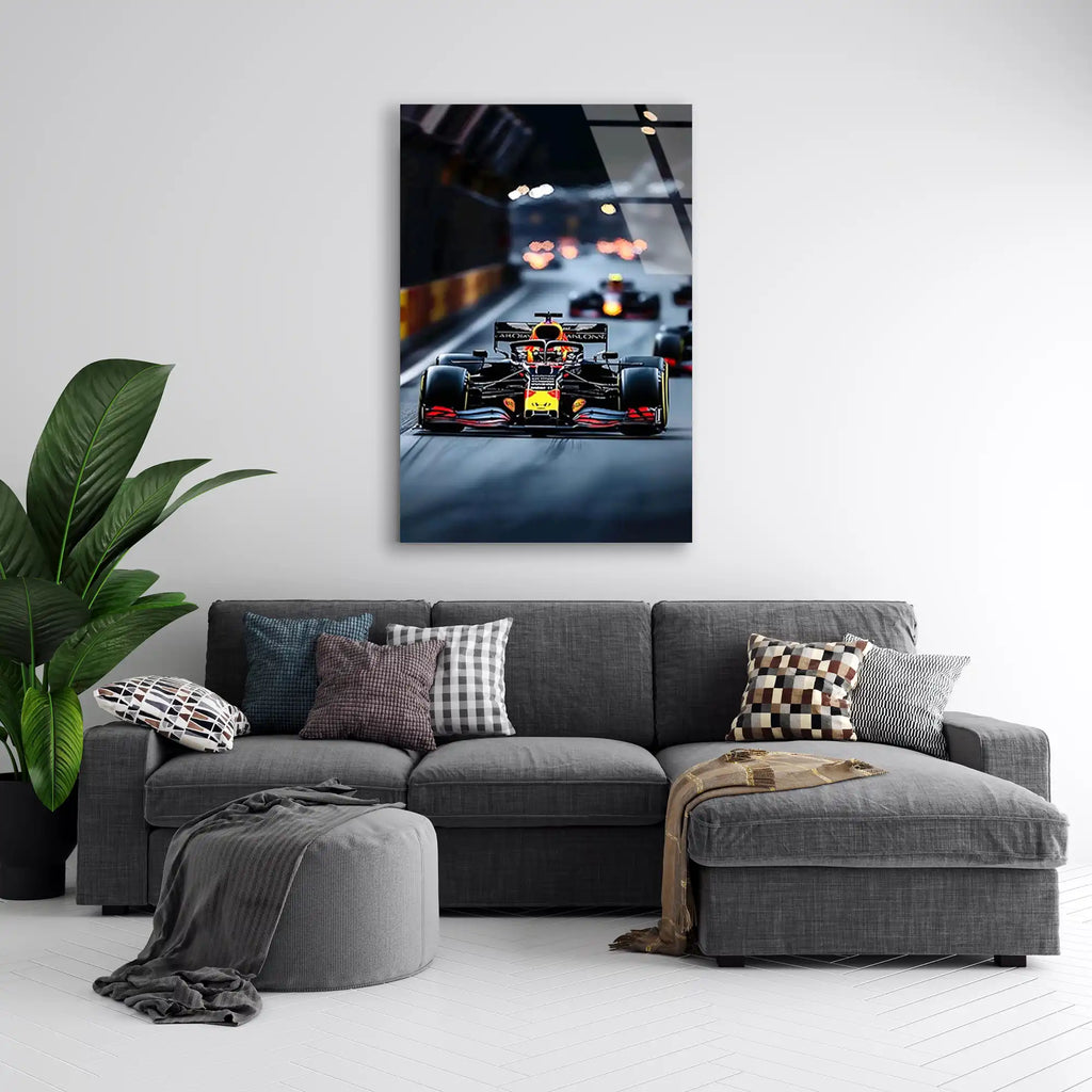 Singapur Gece Yarışı F1 Cam Tablo – Formula 1 Duvar Dekoru - DEG0847