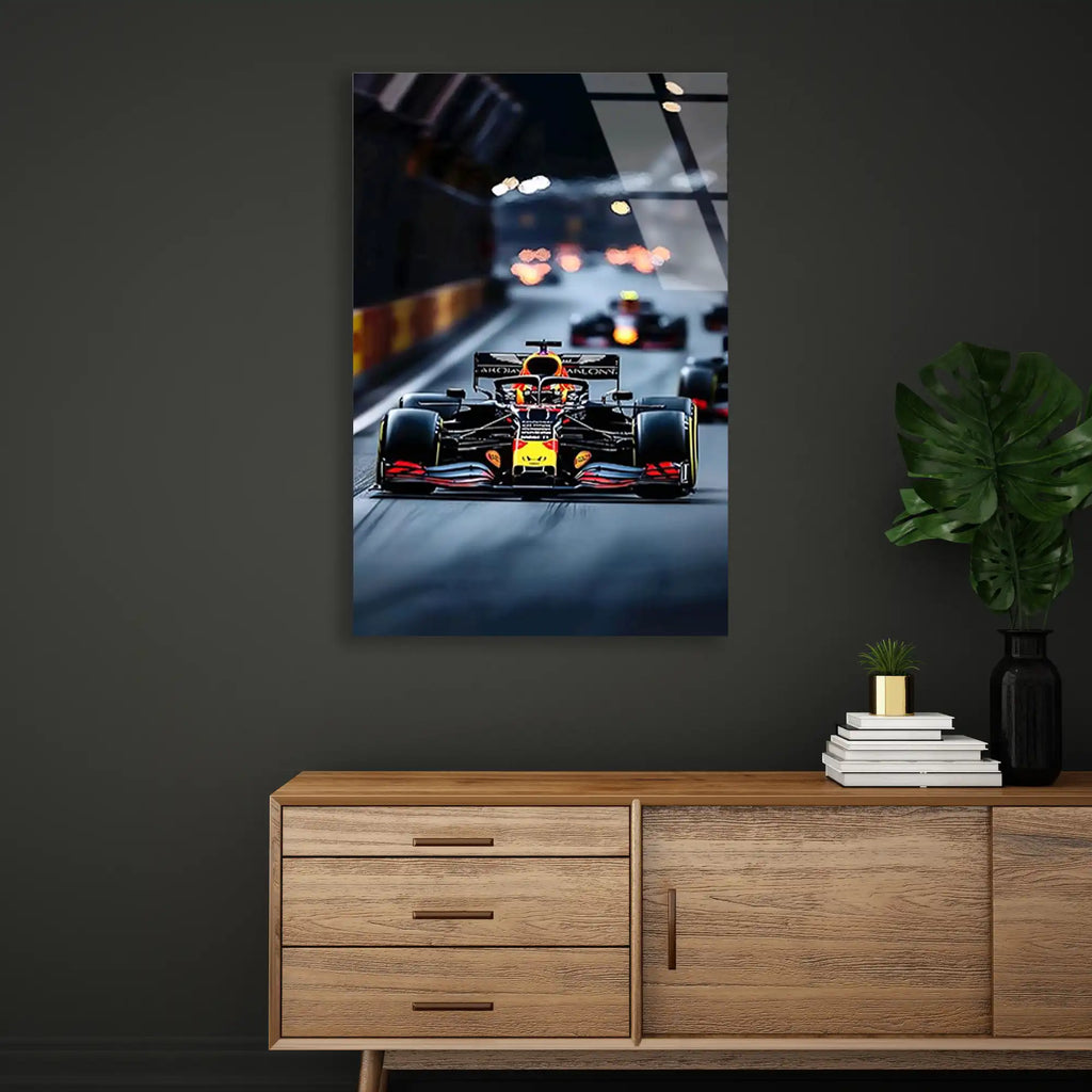 Singapur Gece Yarışı F1 Cam Tablo – Formula 1 Duvar Dekoru - DEG0847