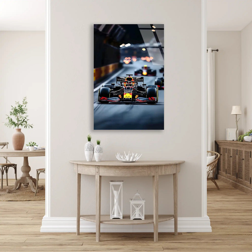 Singapur Gece Yarışı F1 Cam Tablo – Formula 1 Duvar Dekoru - DEG0847