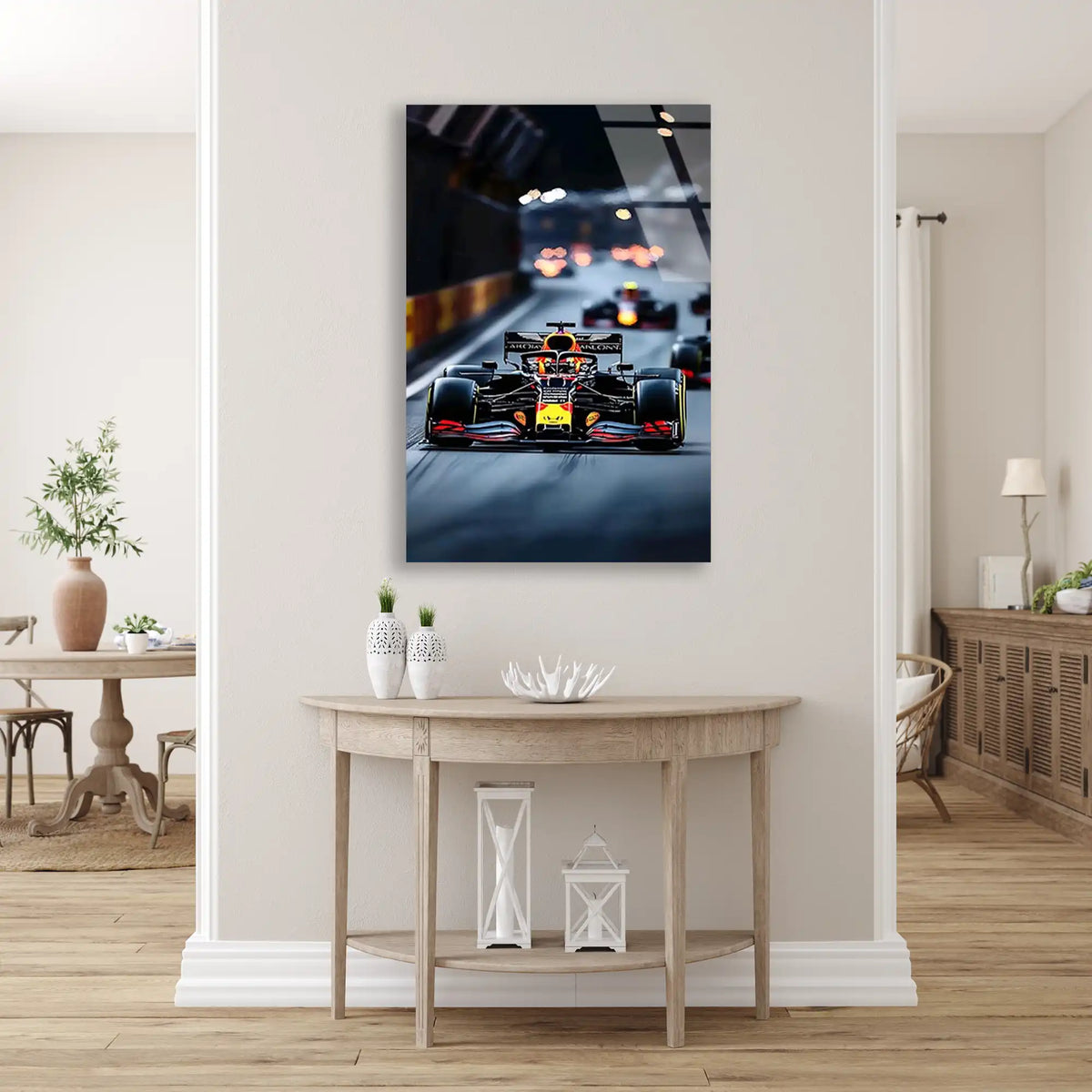 Singapur Gece Yarışı F1 Cam Tablo – Formula 1 Duvar Dekoru - DEG0847