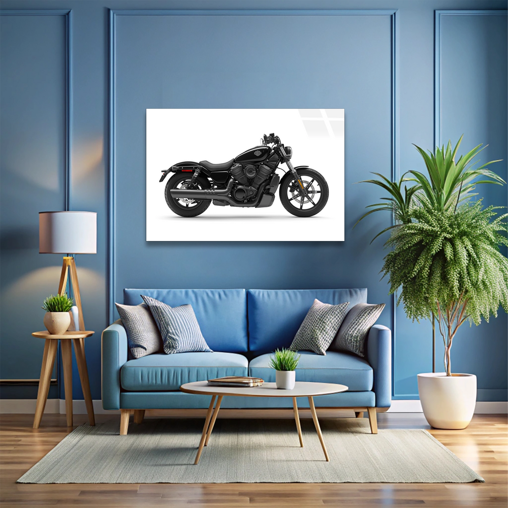Siyah Motosiklet Cam Tablo