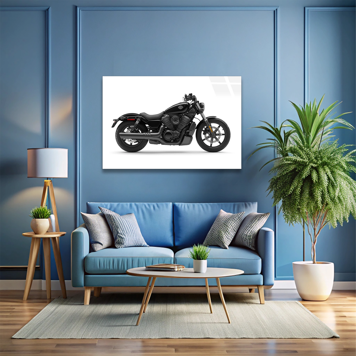 Siyah Motosiklet Cam Tablo