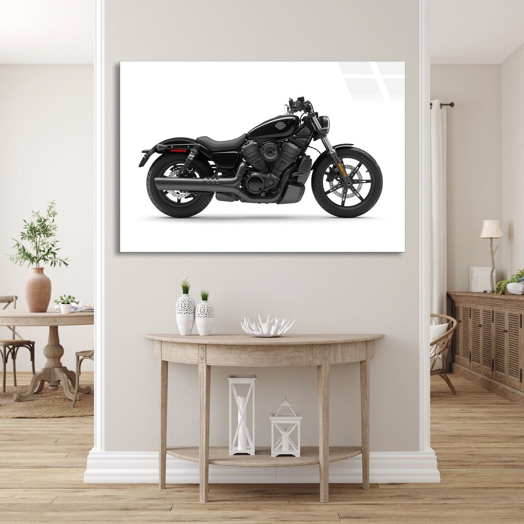 Siyah Motosiklet Cam Tablo