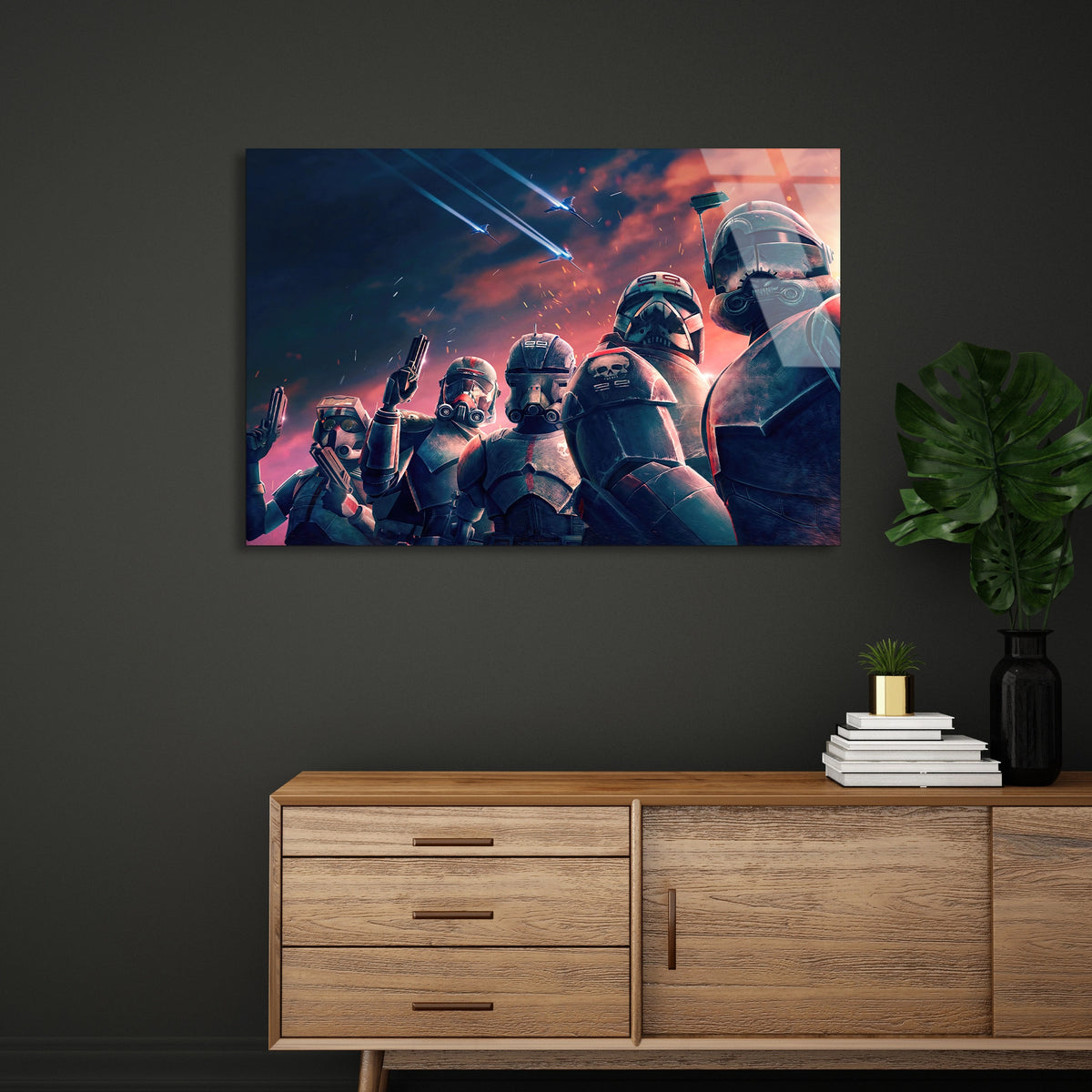 Star Wars Askerleri Cam Tablo