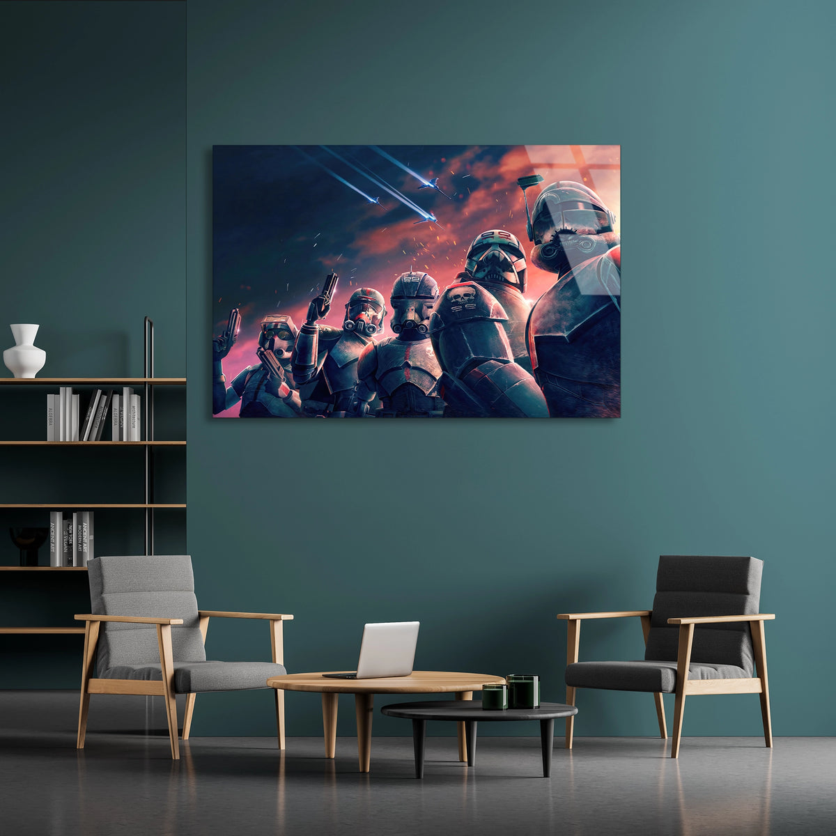 Star Wars Askerleri Cam Tablo