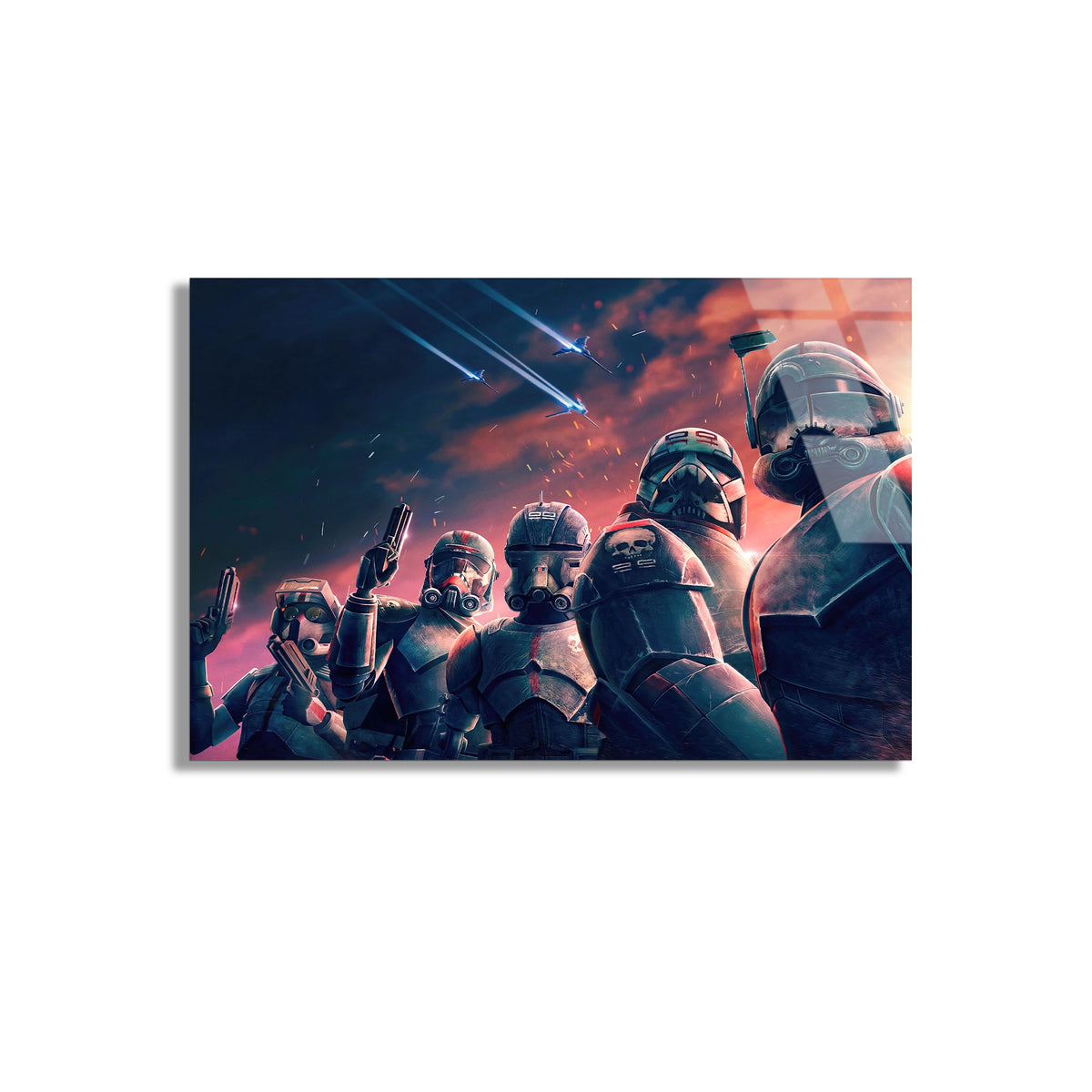 Star Wars Askerleri Cam Tablo