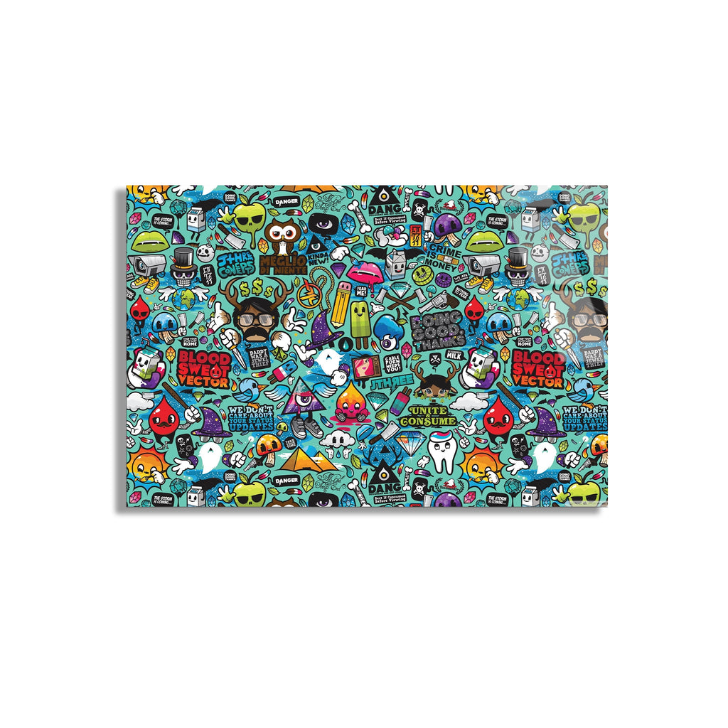 Sticker Kolaj Cam Tablo