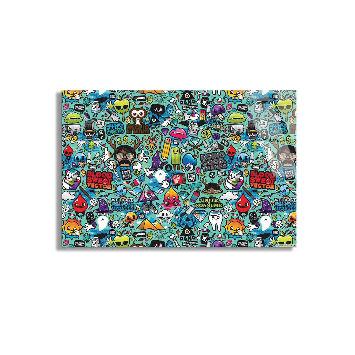 Sticker Kolaj Cam Tablo