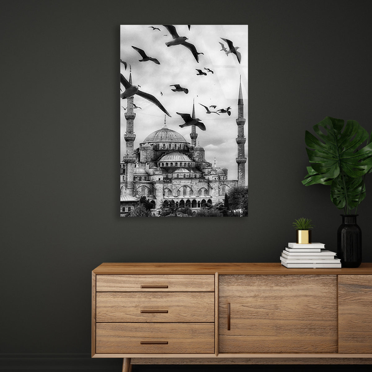 Sultanahmet Camii Kuslar Cam Tablo