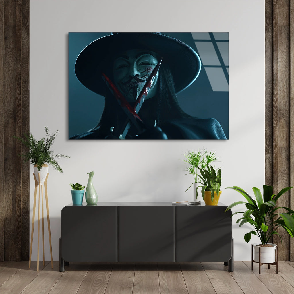 V For Vendetta Maske Cam Tablo