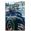 Yağmurda F1 Lastiği F1 Cam Tablo – Formula 1 Duvar Dekoru - DEG0825