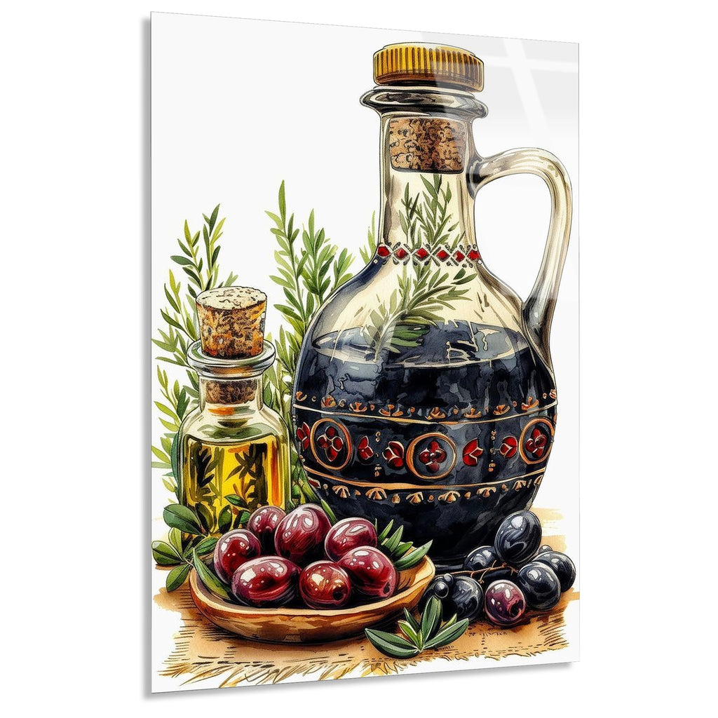 Zeytinyagi Sisesi Zeytin Cam Tablo