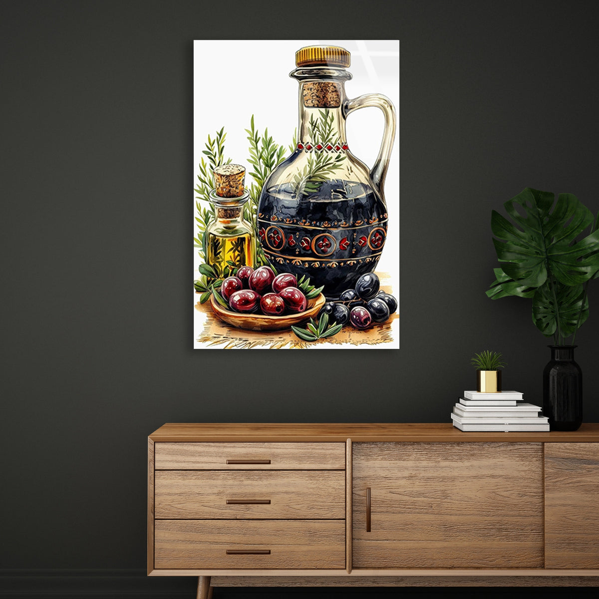 Zeytinyagi Sisesi Zeytin Cam Tablo