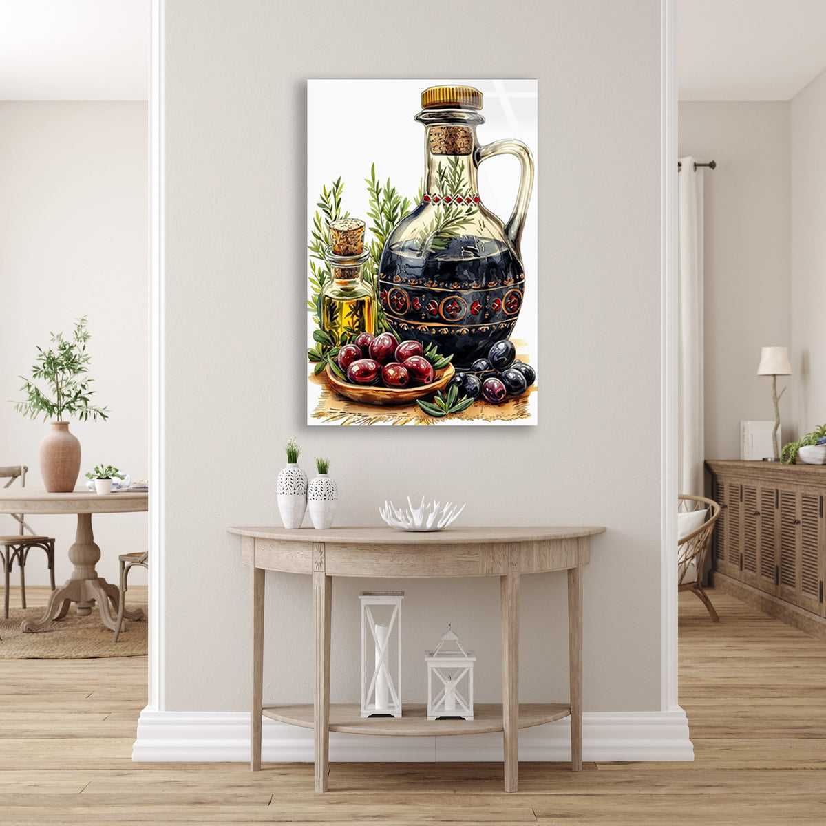 Zeytinyagi Sisesi Zeytin Cam Tablo